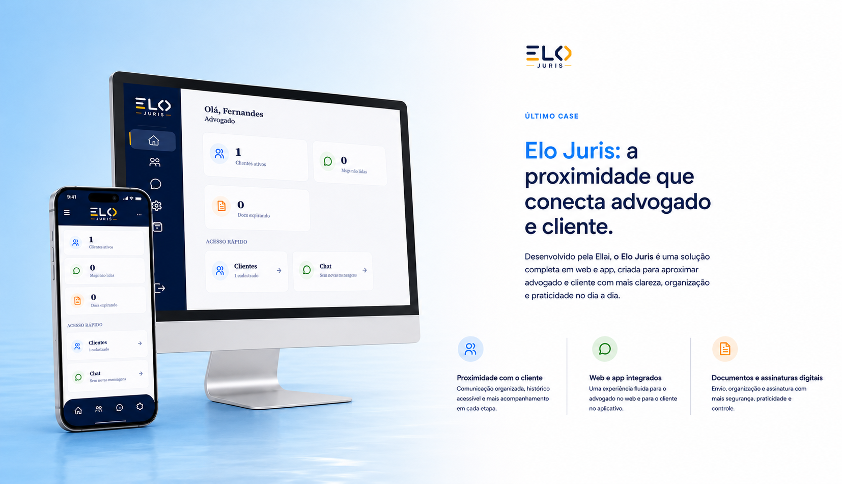 Elo Juris — proximidade que conecta advogado e cliente